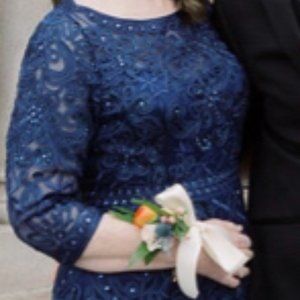 Cameron Blake-STYLE 115604SL- Size 14- Navy Blue